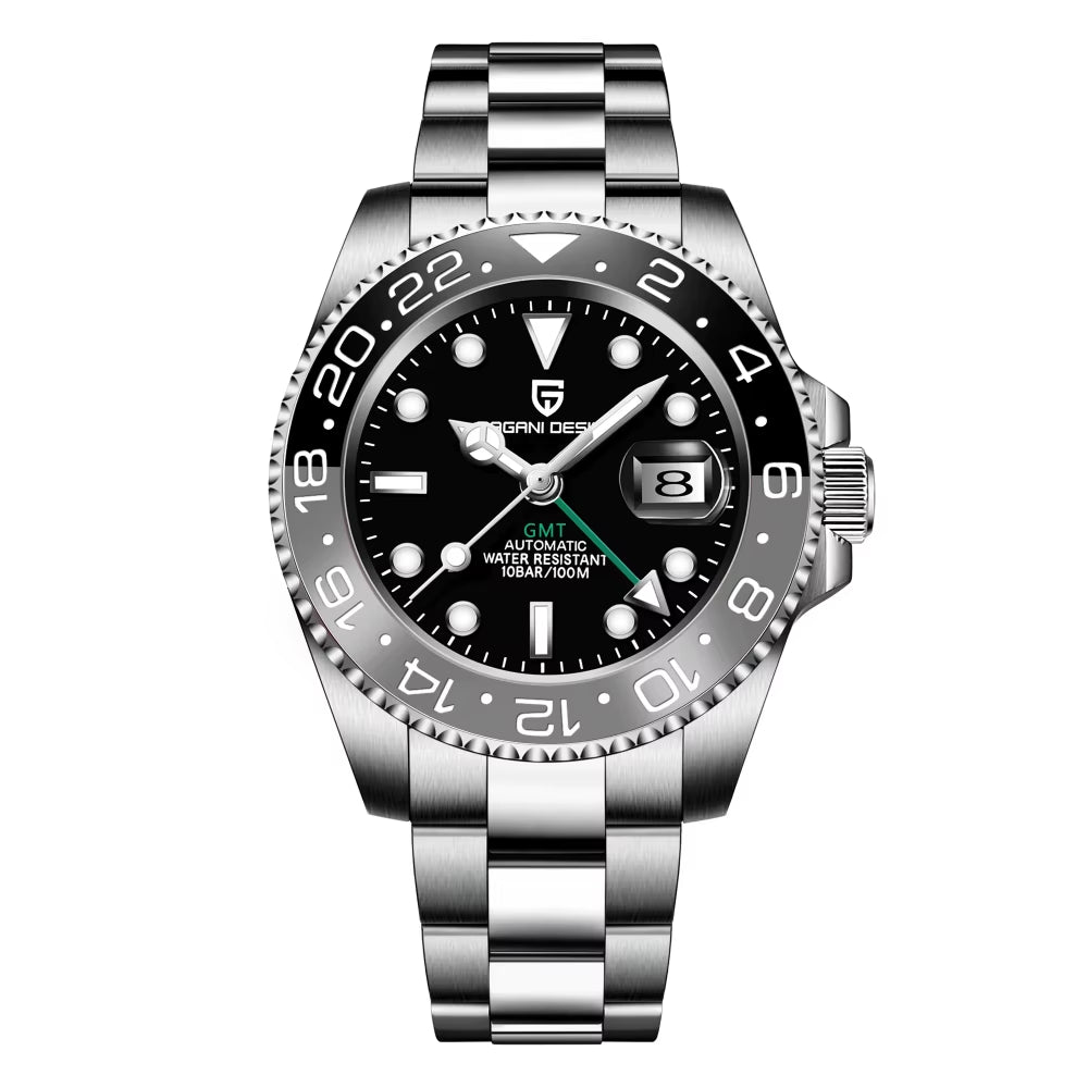 V3 Version GMT Watches Men'S Luxury Sapphire Automatic Mechanical Watch 40MM Stainless Steel Waterproof Watch