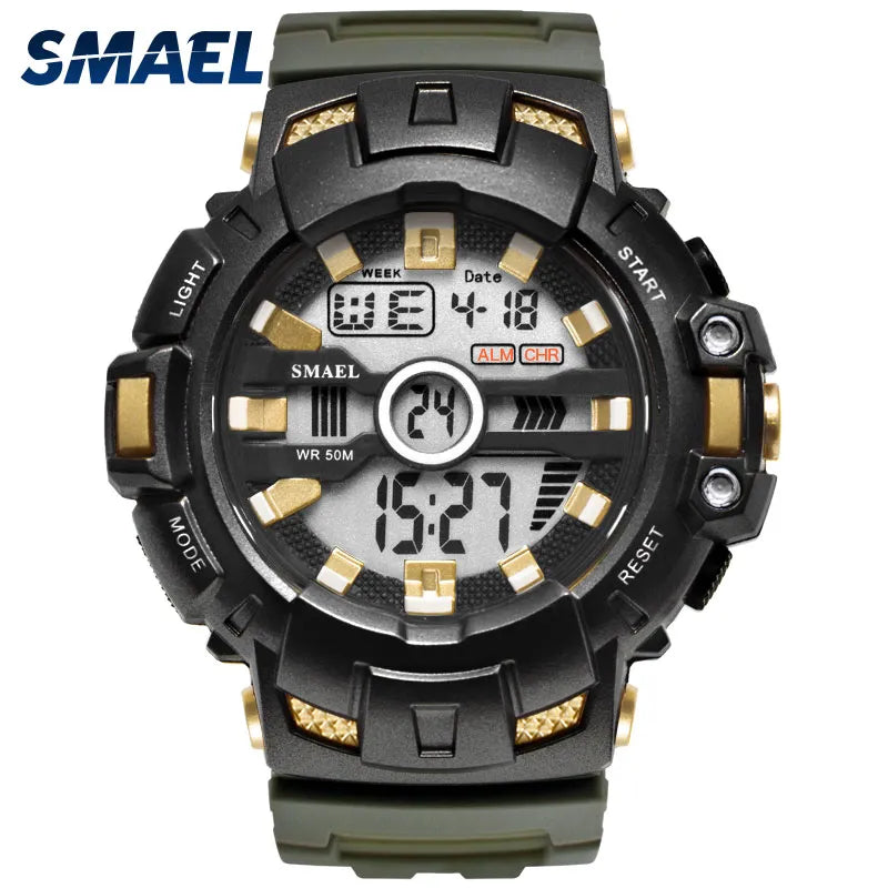  SMAEL LED Bracelet Digital  Men Watches Sport Waterproof 50M