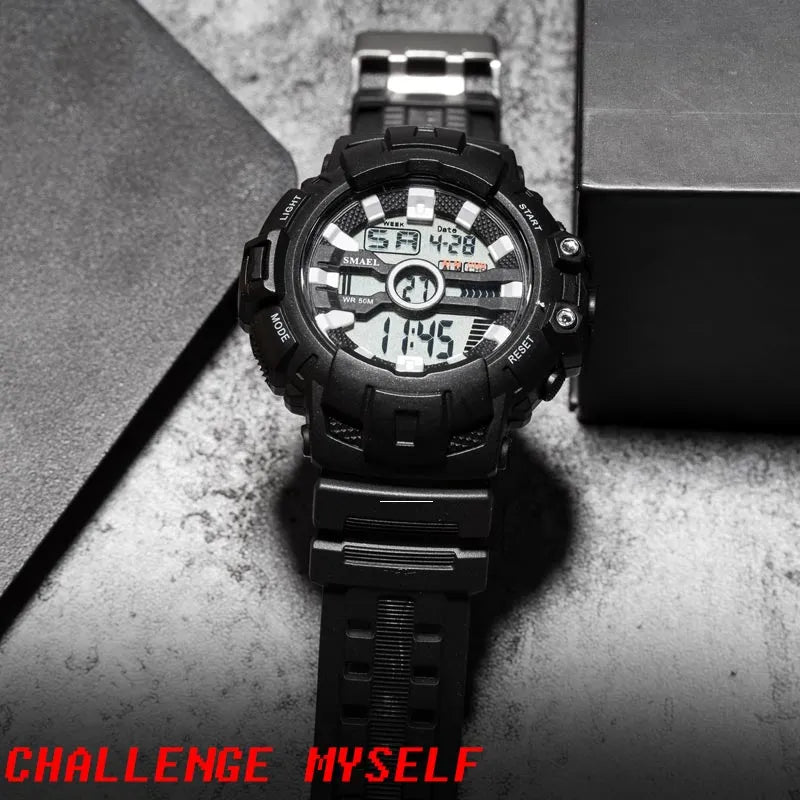  SMAEL LED Bracelet Digital  Men Watches Sport Waterproof 50M